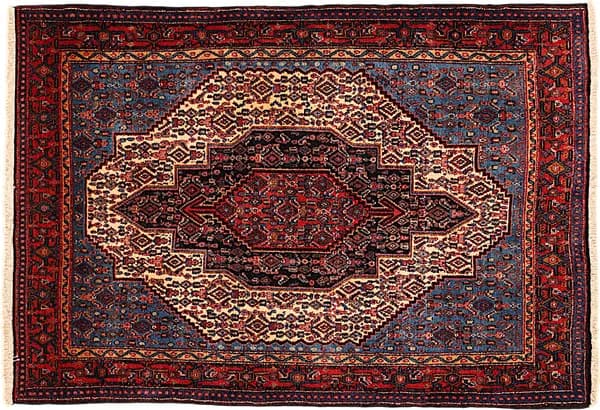 Hand-knotted Senneh, 176 × 123 cm