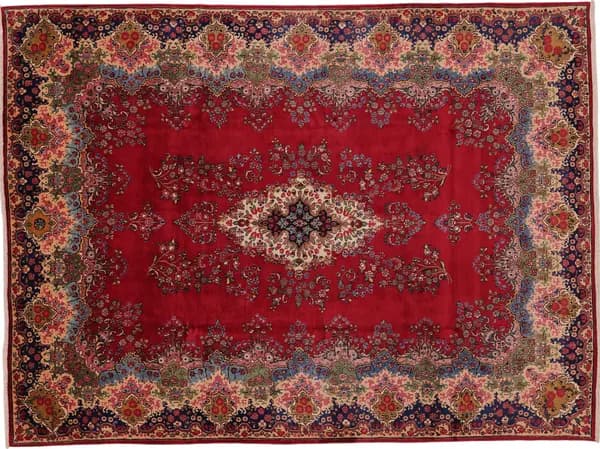Handgeknüpfter Dorokhsh Teppich, 344 × 259 cm — RUGSOCIETE Hamburg