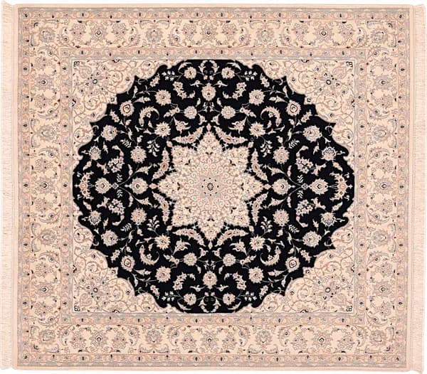 Hand-knotted Nain, 215 × 199 cm