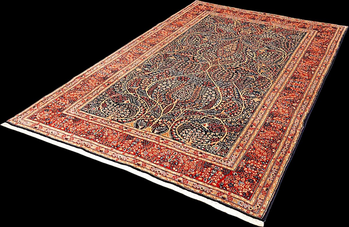 Kerman — Rafsanjan, 229 × 141 cm — detail | RUGSOCIETE
